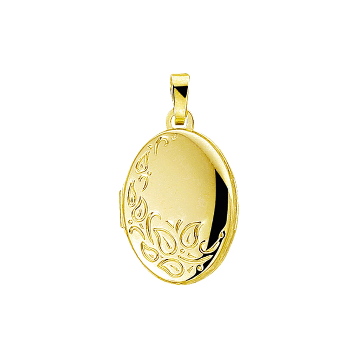 medaillon gravure 18,5 mm 14K geelgoud