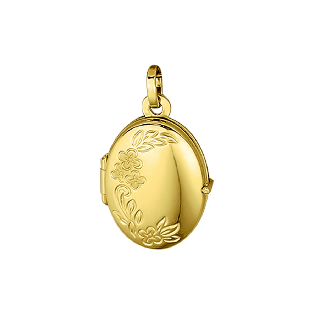 medaillon gravure 26 mm 14K geelgoud