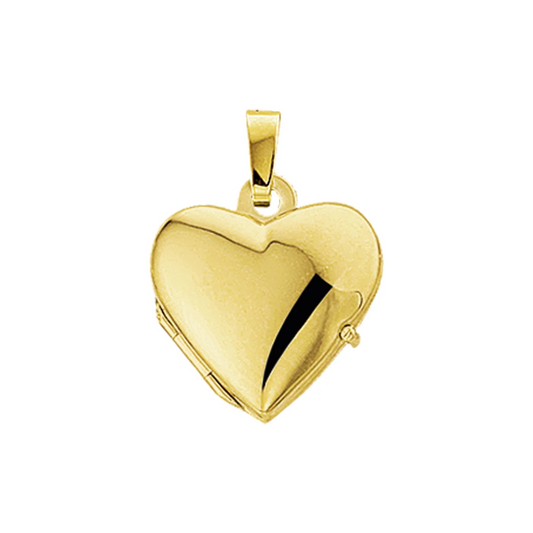 medaillon hart 14K geelgoud