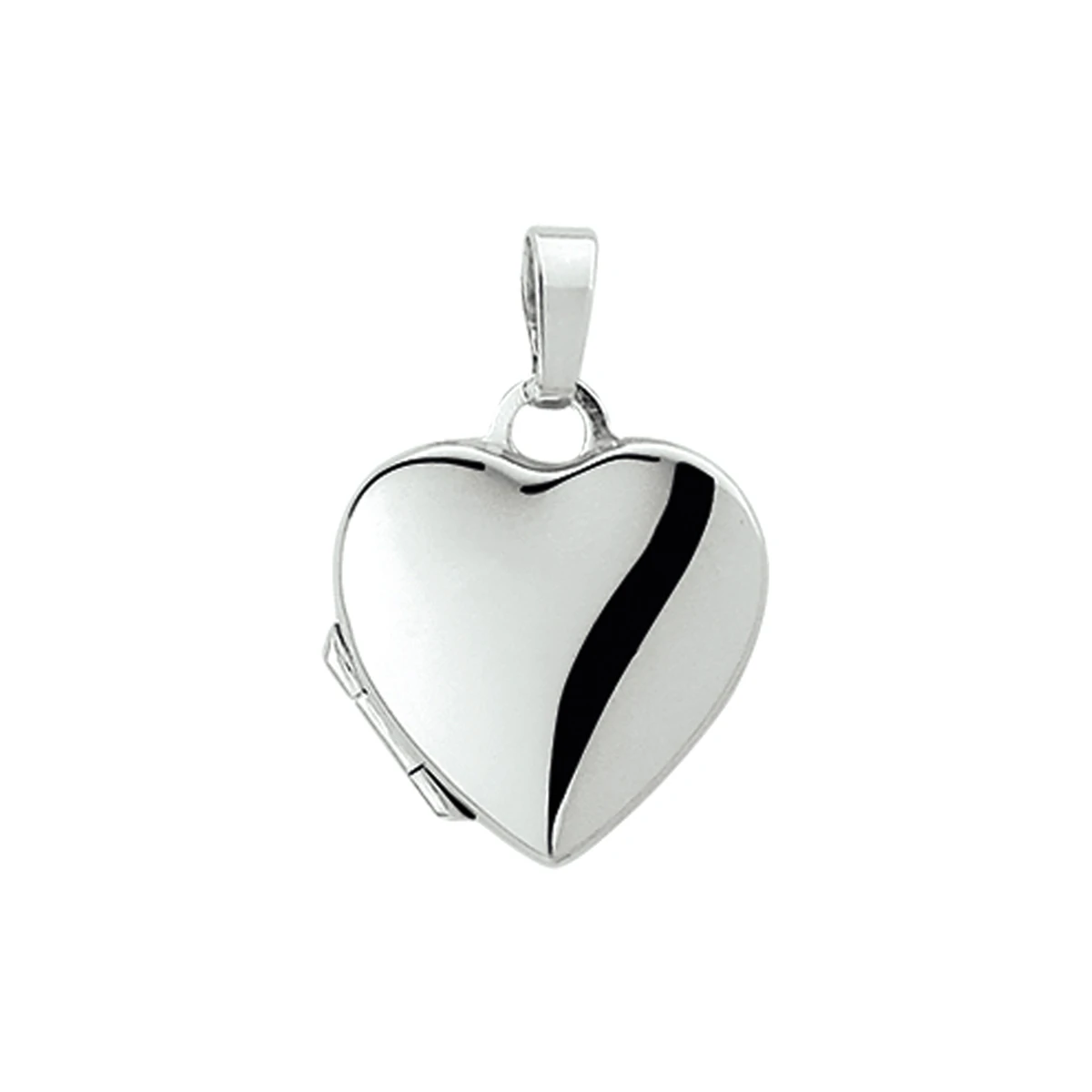 medaillon hart 14K witgoud