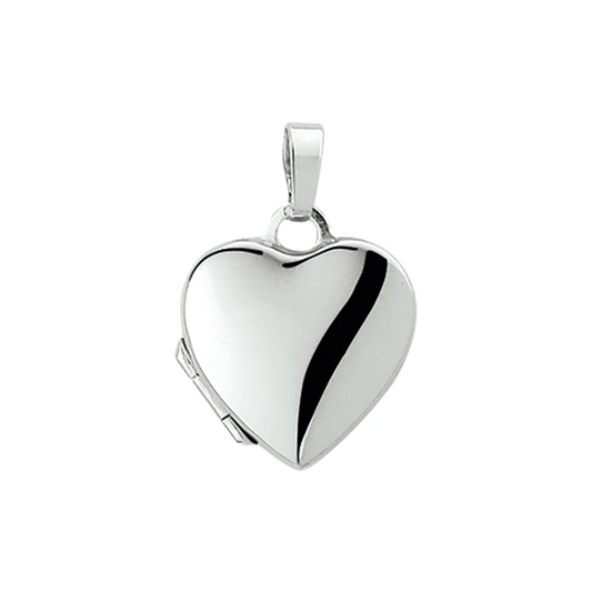 medaillon hart 14K witgoud