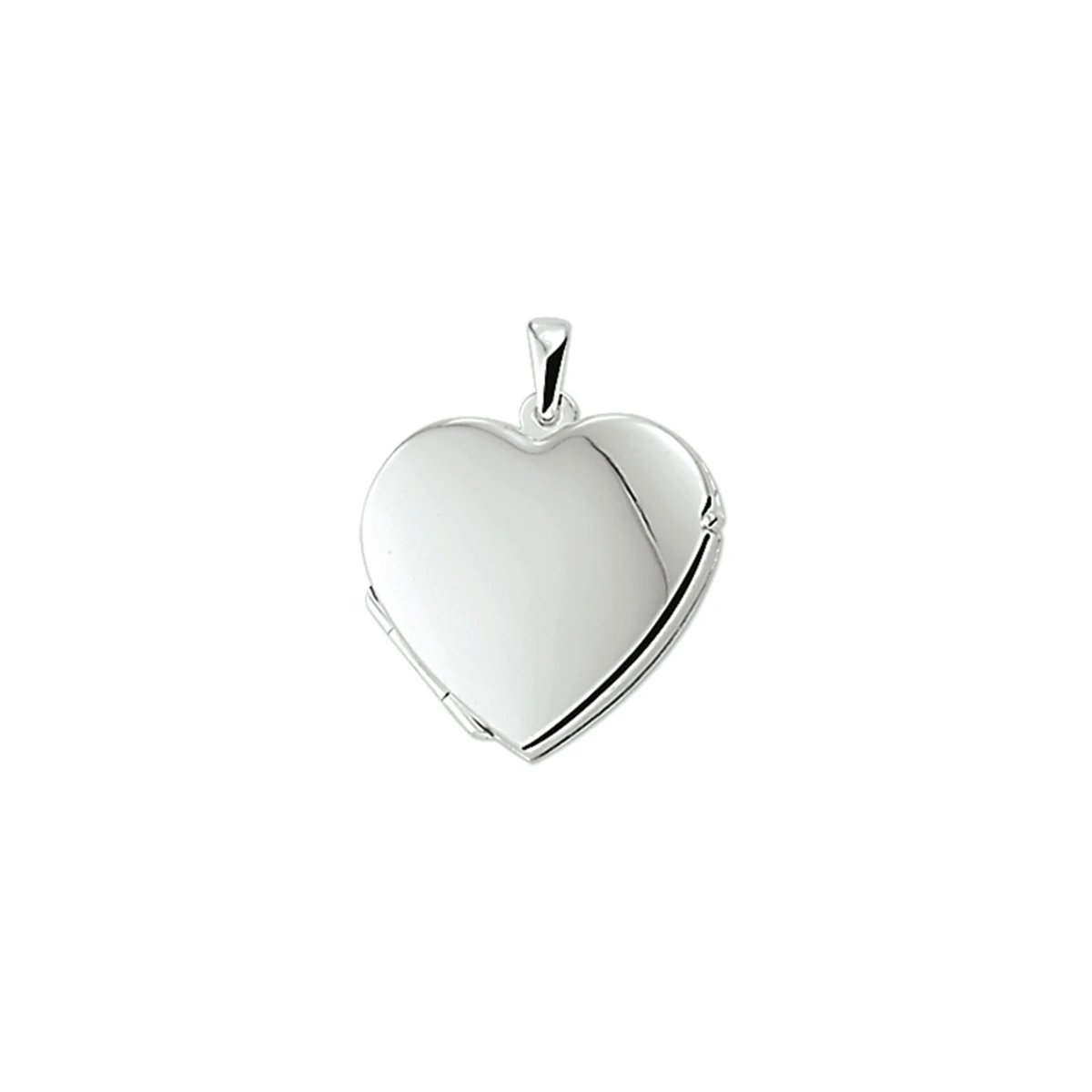 medaillon hart zilver gerhodineerd
