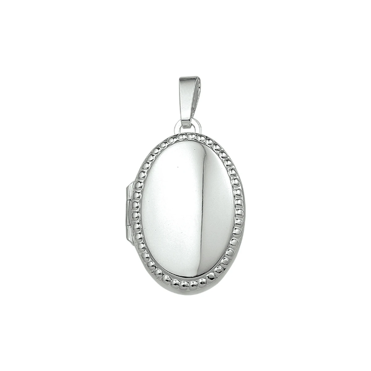 medaillon zilver wit