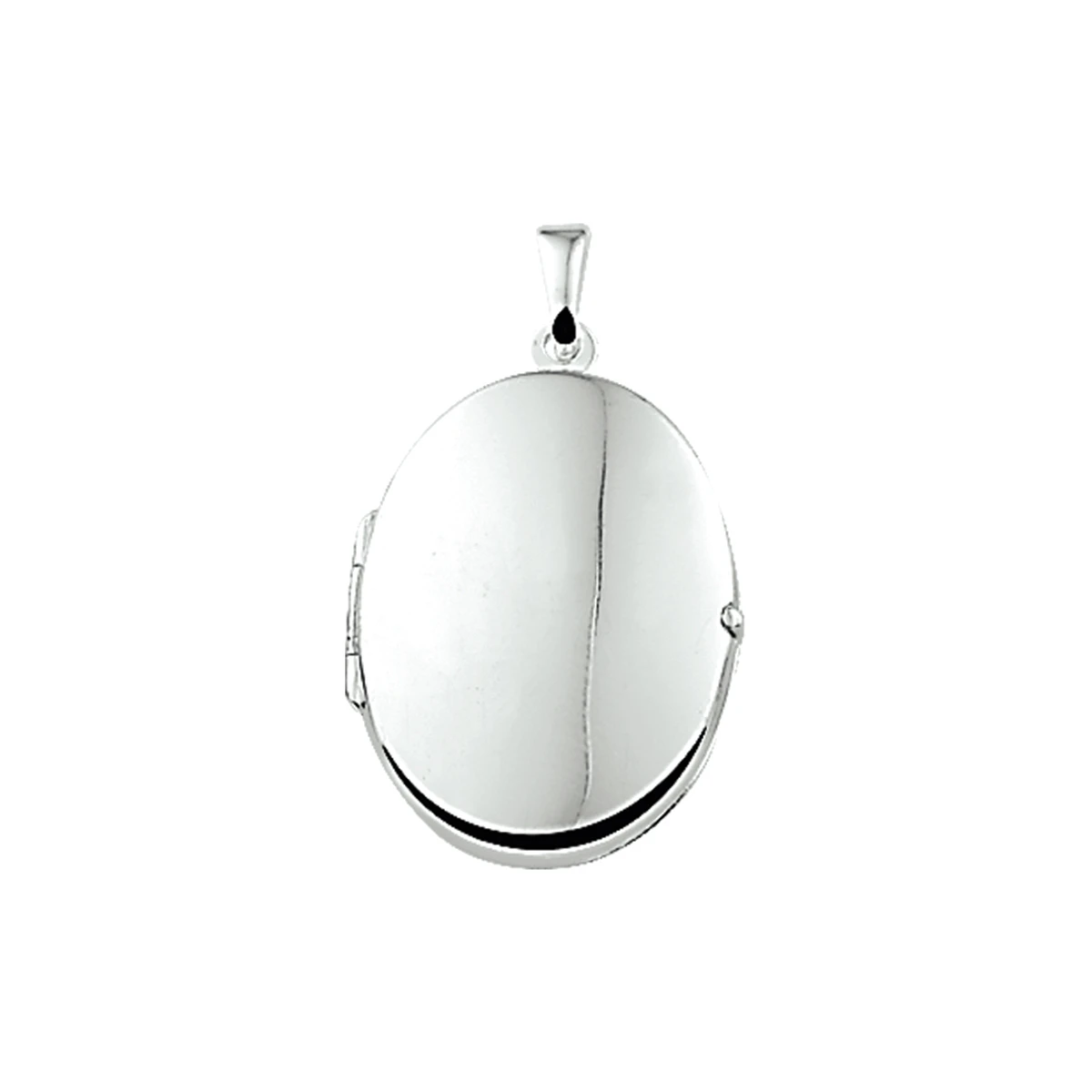 medaillon zilver wit