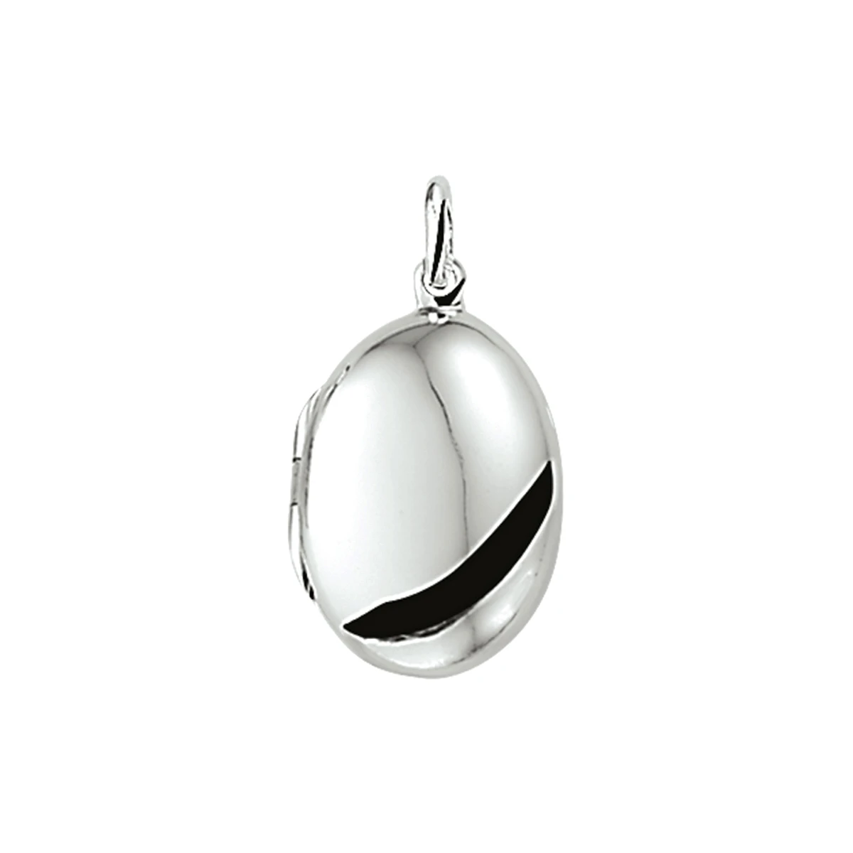 medaillon zilver wit