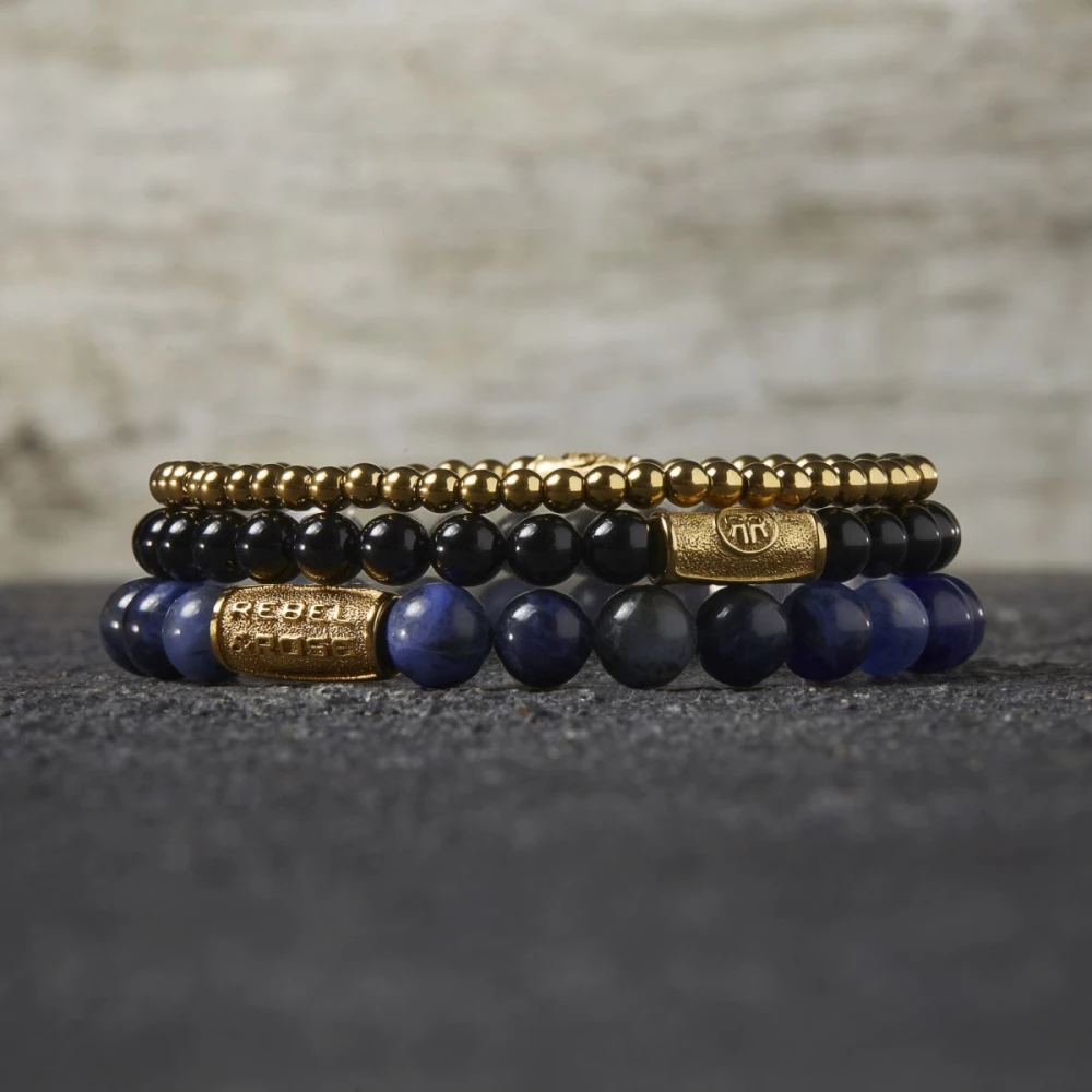 Midnight Blue gold-coloured - 8mm L --