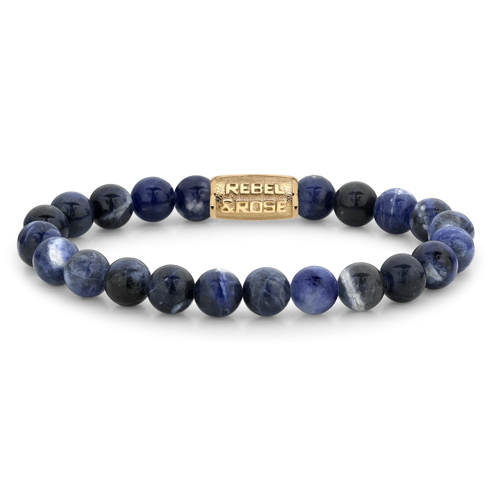 Midnight Blue Yellowgold - 8mm M --