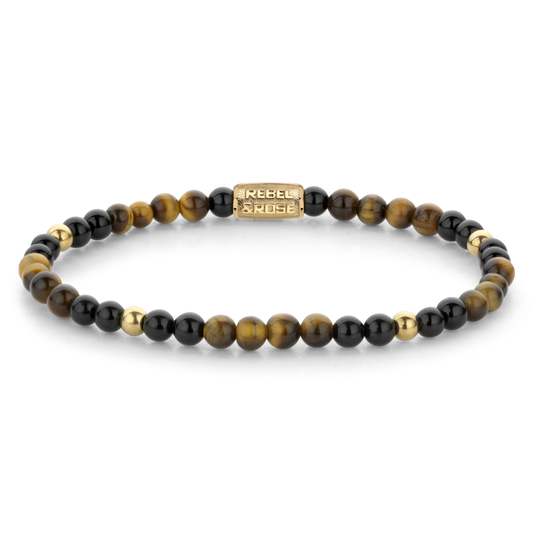 Mix Tiger Black gold-coloured - 4mm M