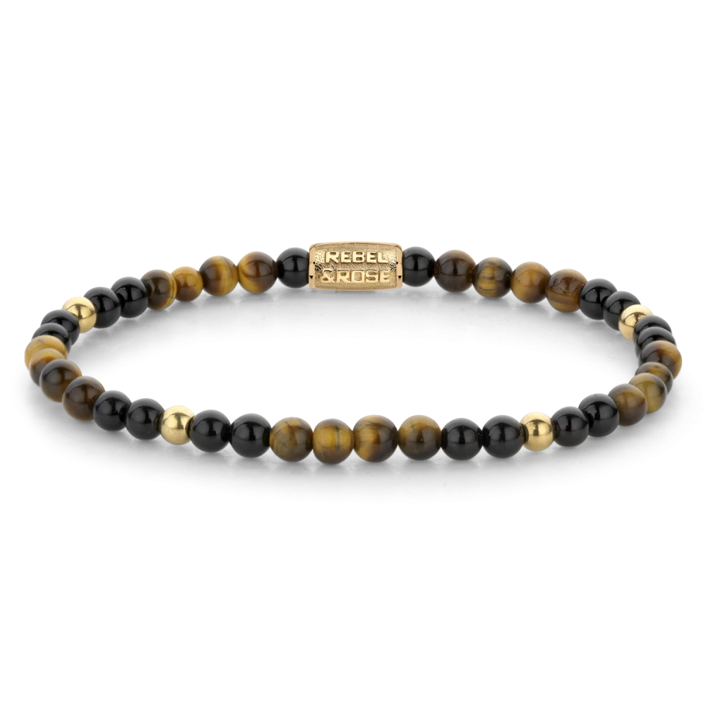 Mix Tiger Black gold-coloured - 4mm XS