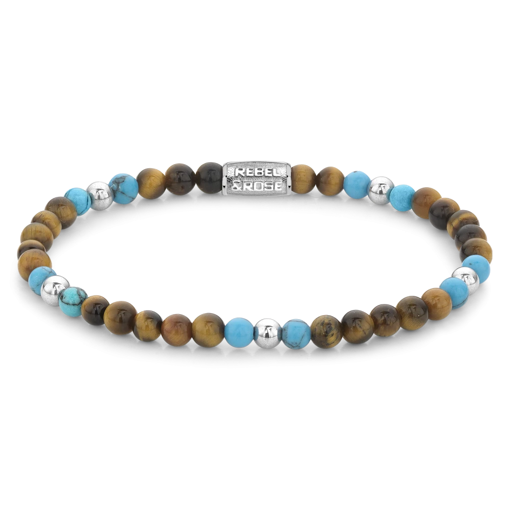 Mix Tiger Turquoise - 4mm M --