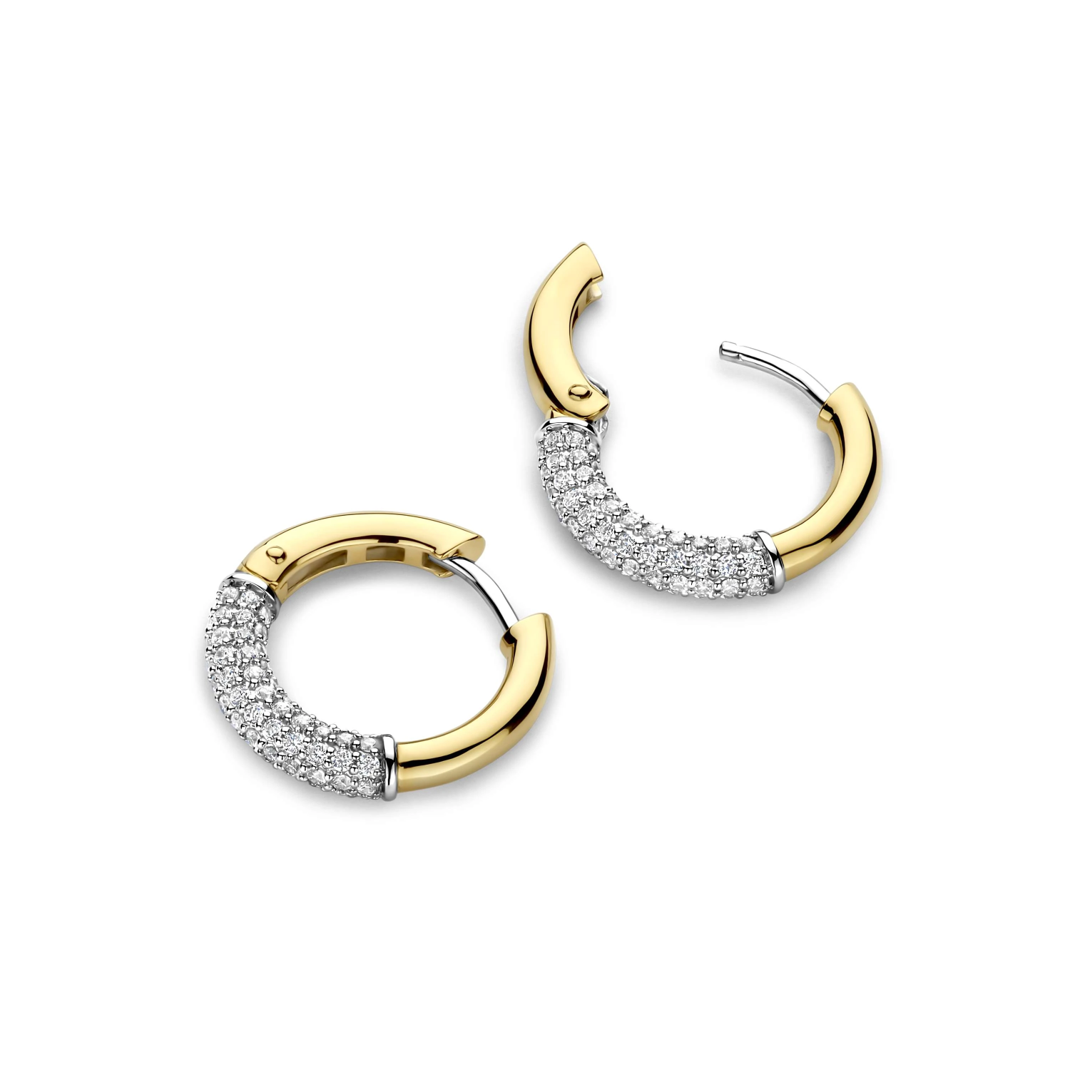 Modern Pavé Hoops