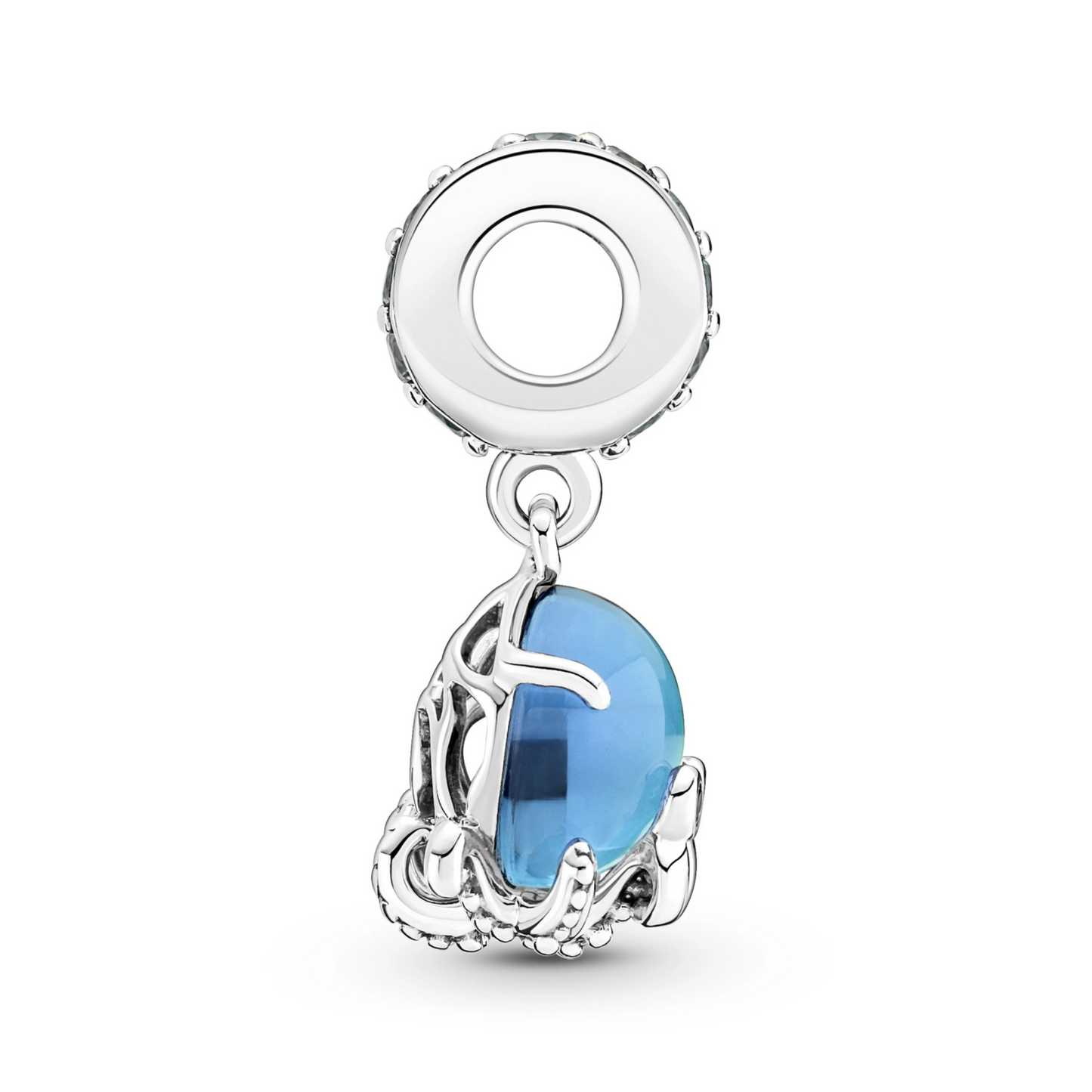 Murano Glass Cute Octopus Dangle Charm