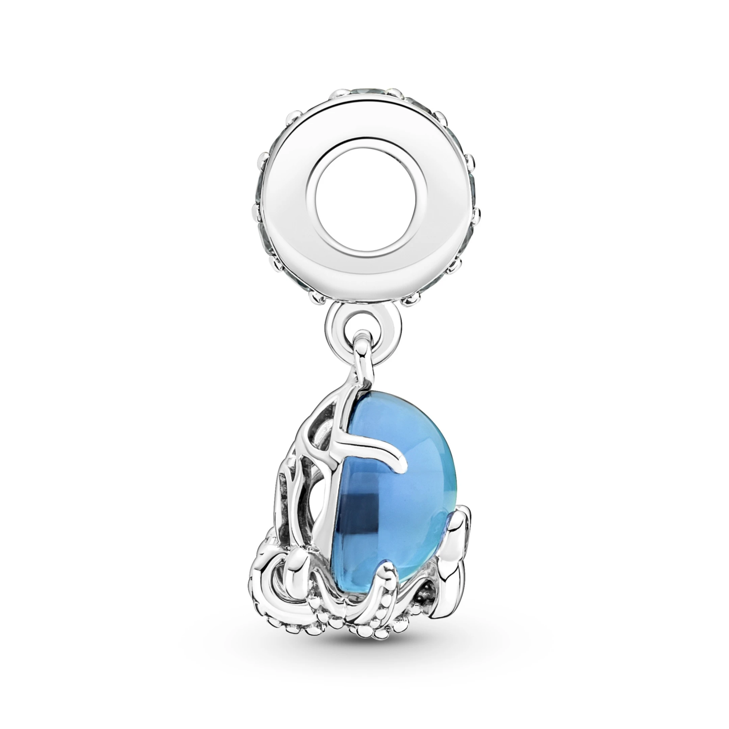 Murano Glass Cute Octopus Dangle Charm