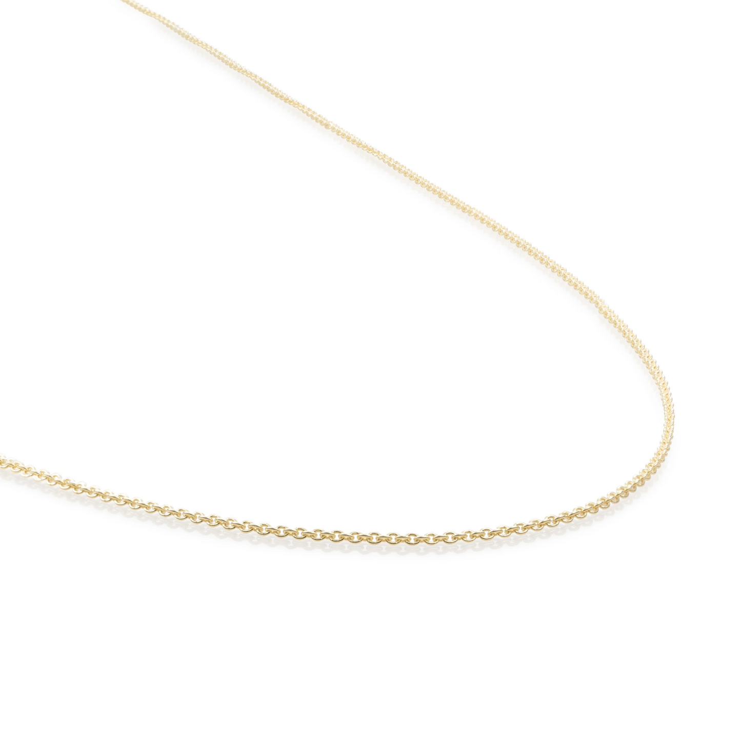 Necklace | Anchor chain gold plated - Silver - 80cm