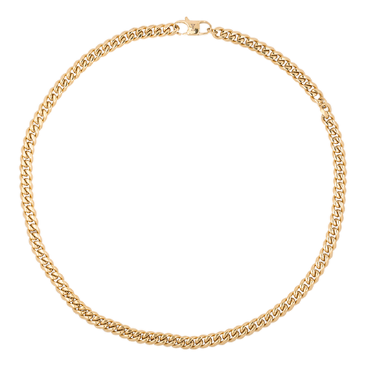 Necklace Gourmette Eight - Oro (50+10cm)