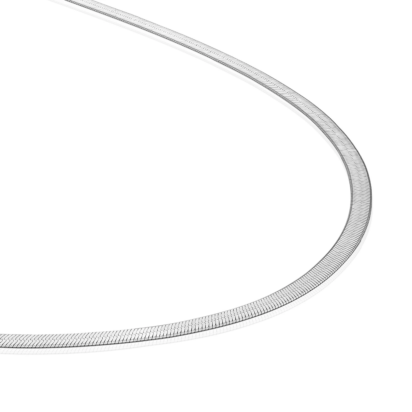 Necklace | Herringbone Necklace 45cm - Silver