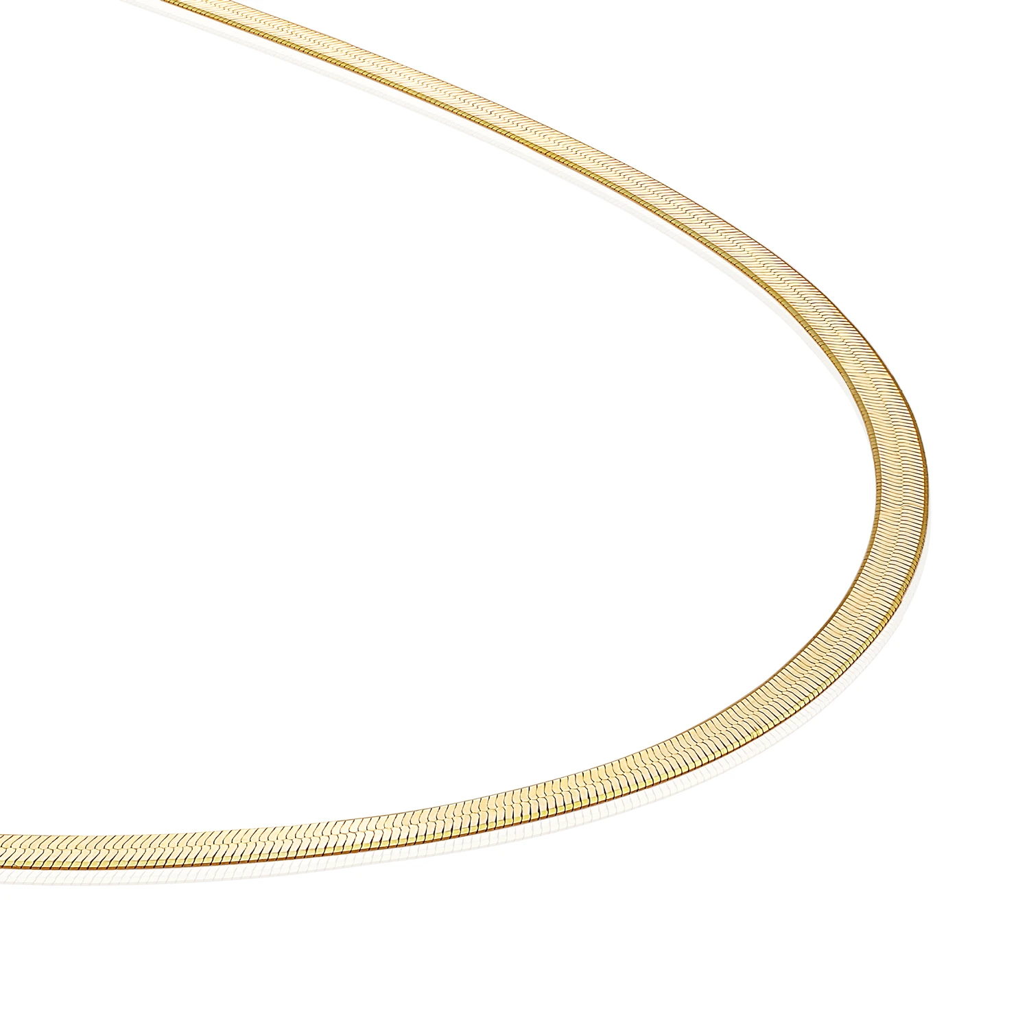 Necklace | Herringbone Necklace 50cm - Gold