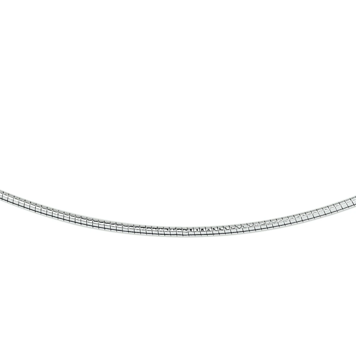 omega 1,25 mm rond 14K witgoud
