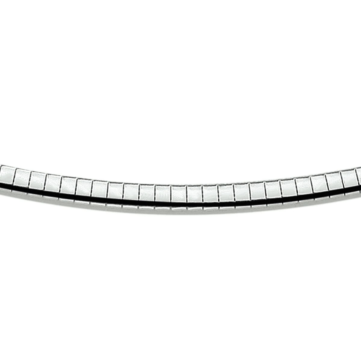 omega bol 4,0 mm zilver gerhodineerd