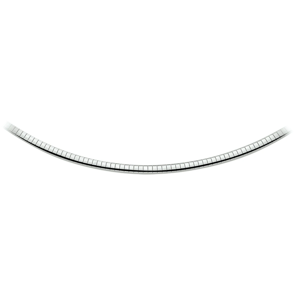 omega bol 4,0 mm zilver gerhodineerd