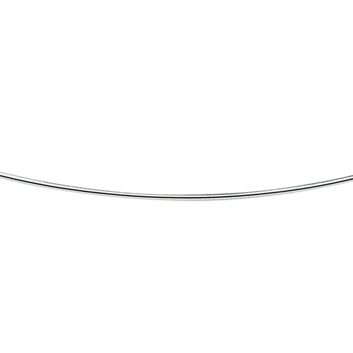 omega rond 1,0 mm zilver wit
