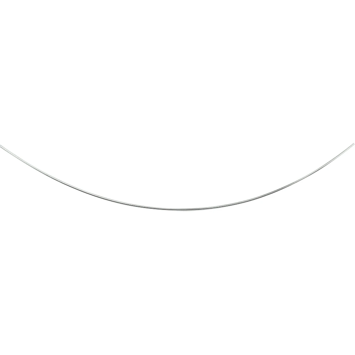 omega rond 1,0 mm zilver wit