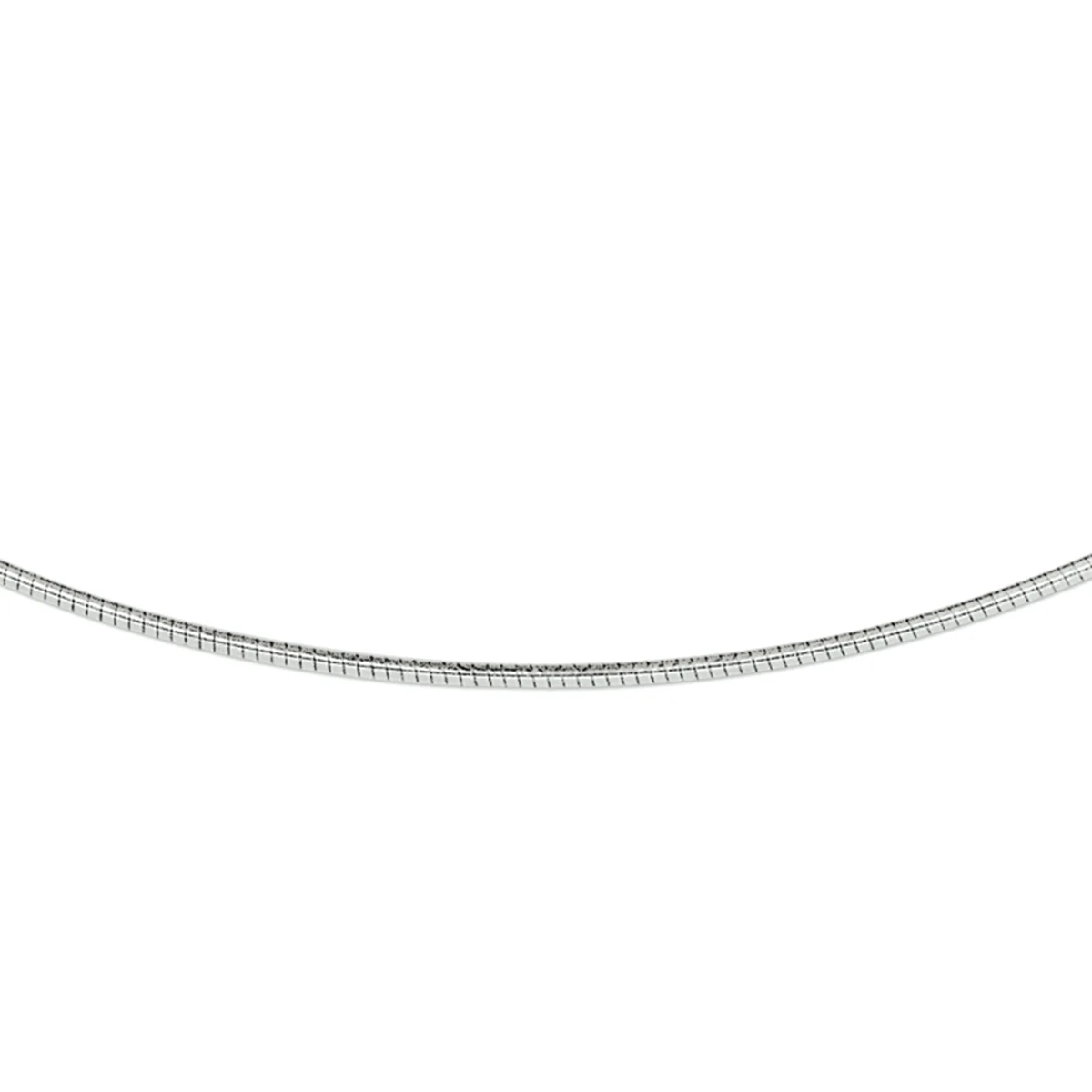 omega rond 1,1 mm 14K witgoud