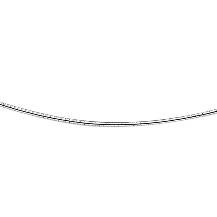 omega rond 1,4 mm zilver gerhodineerd