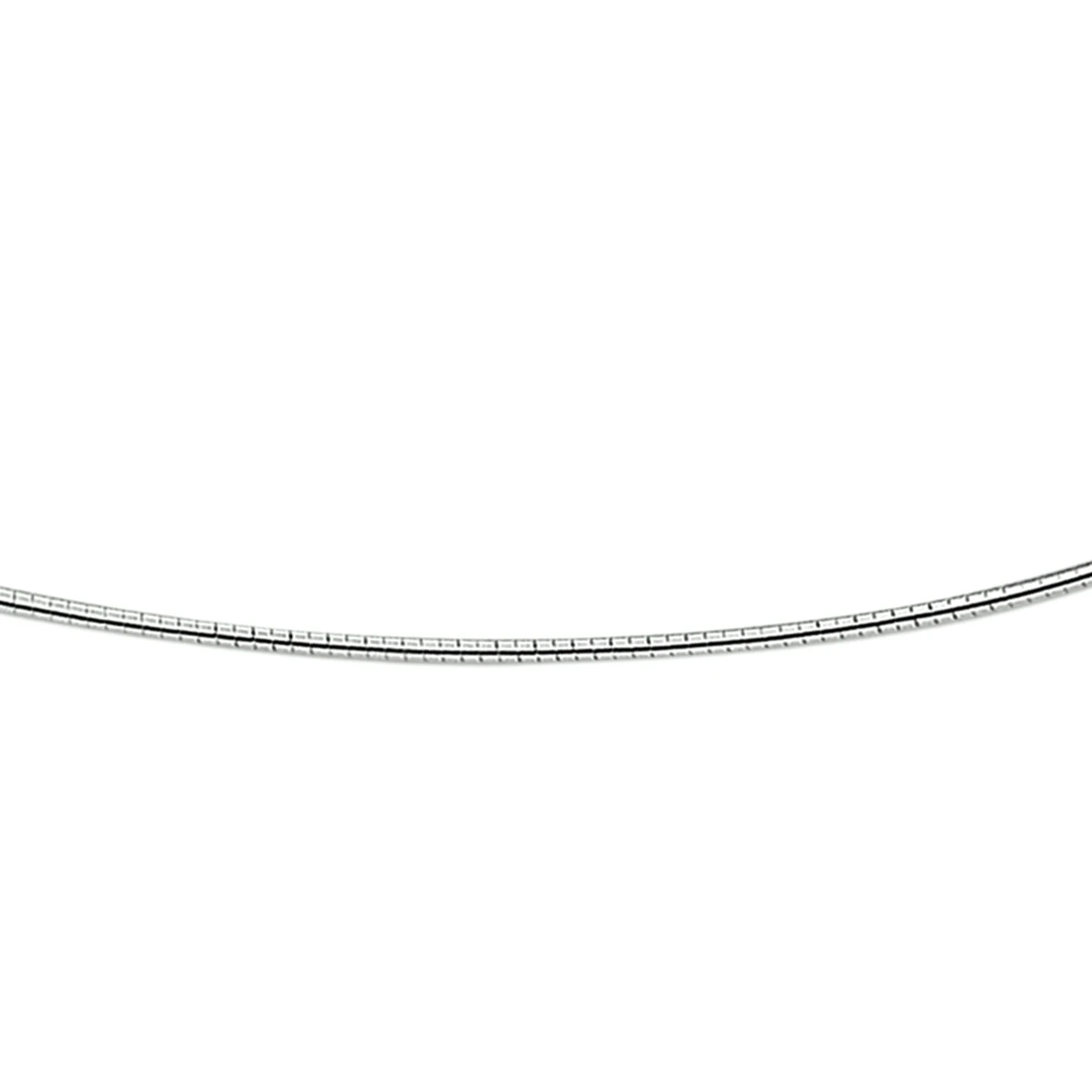 omega rond 1,4 mm zilver wit
