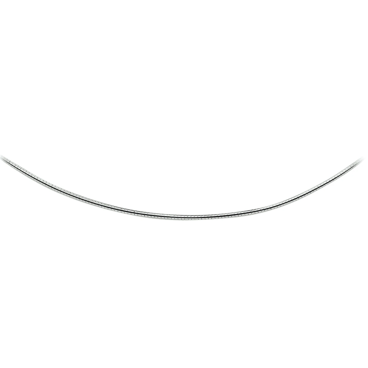 omega rond 1,6 mm zilver gerhodineerd