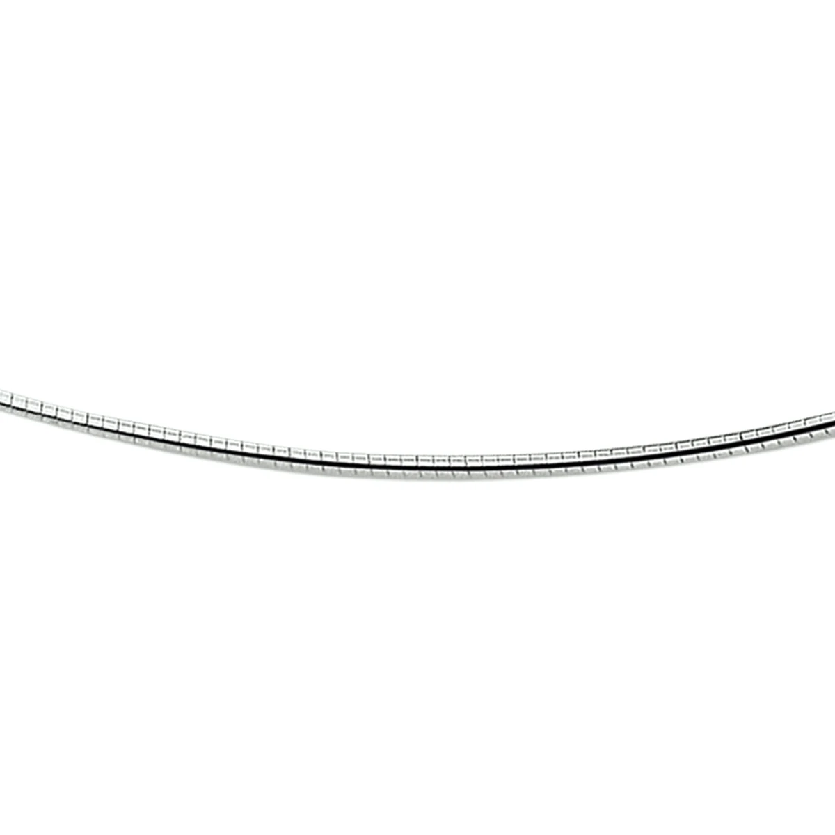 omega rond 1,6 mm zilver wit