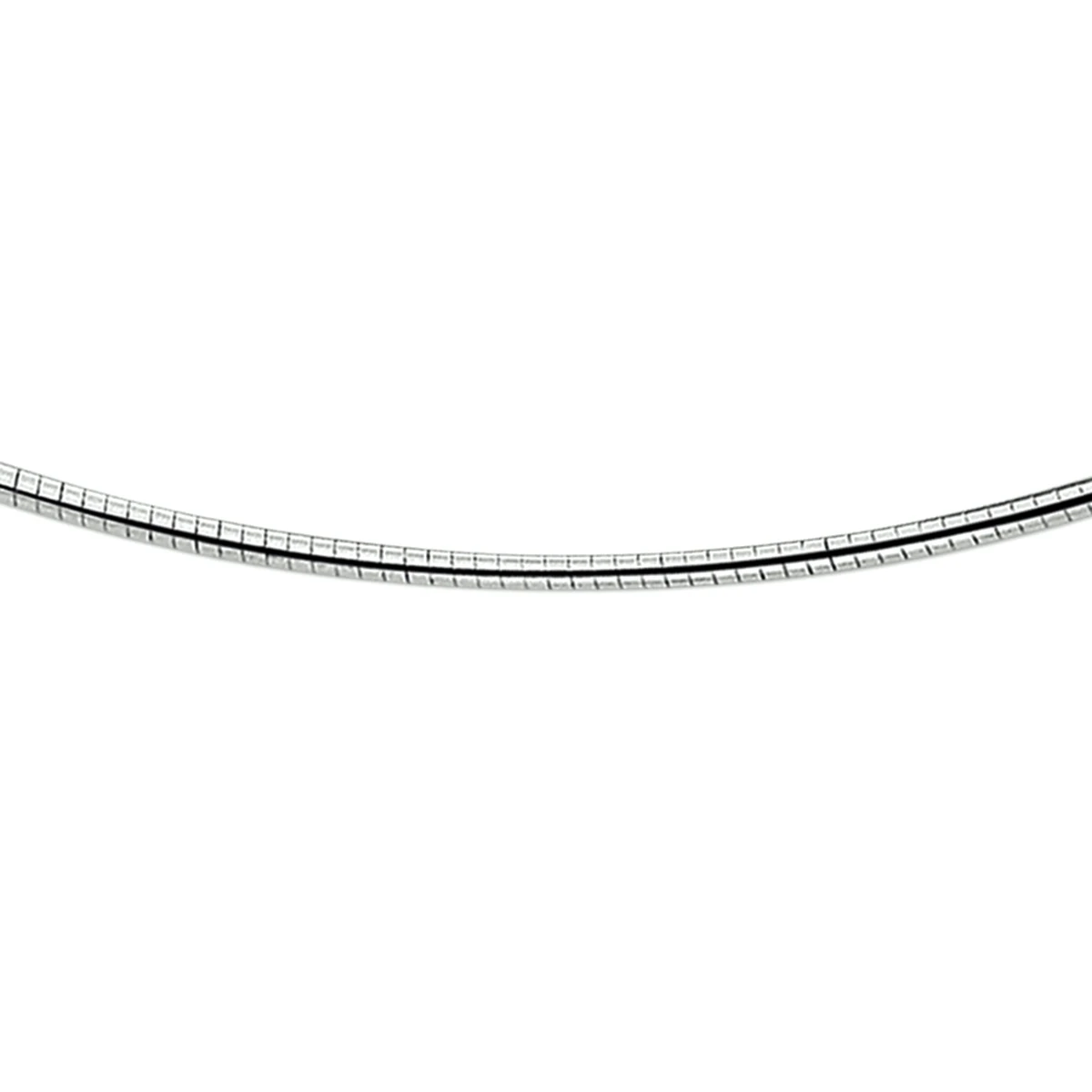 omega rond 1,75 mm zilver wit