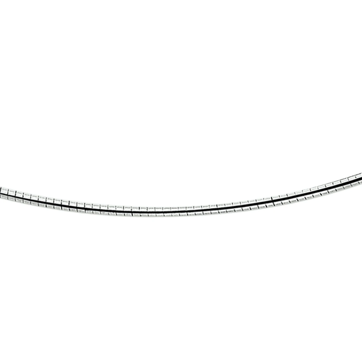 omega rond 2,0 mm zilver wit