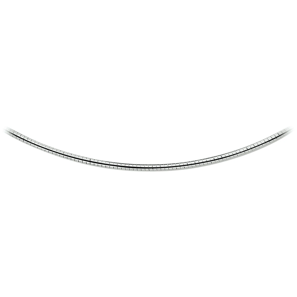 omega rond 2,25 mm zilver gerhodineerd