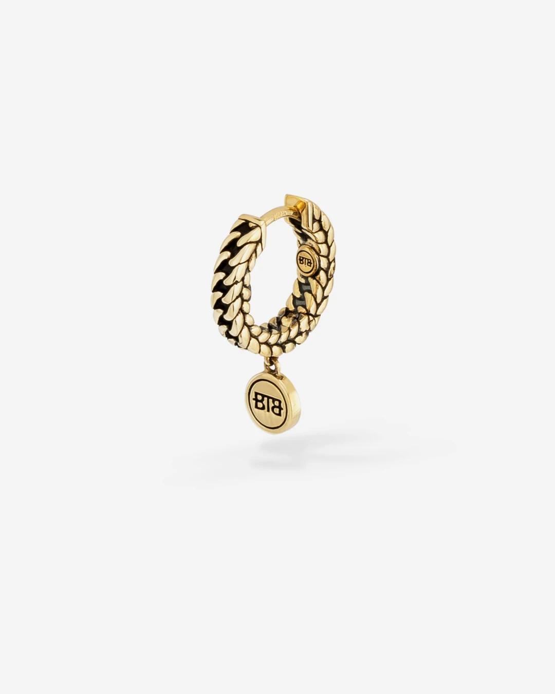 G038 one - Esther Gold Earhoop 14kt YG Single Piece