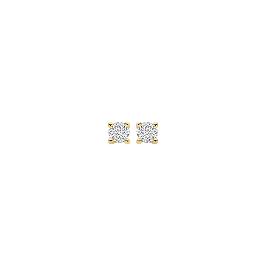 Oorbellen Geelgoud (14k) met Lab grown Diamant