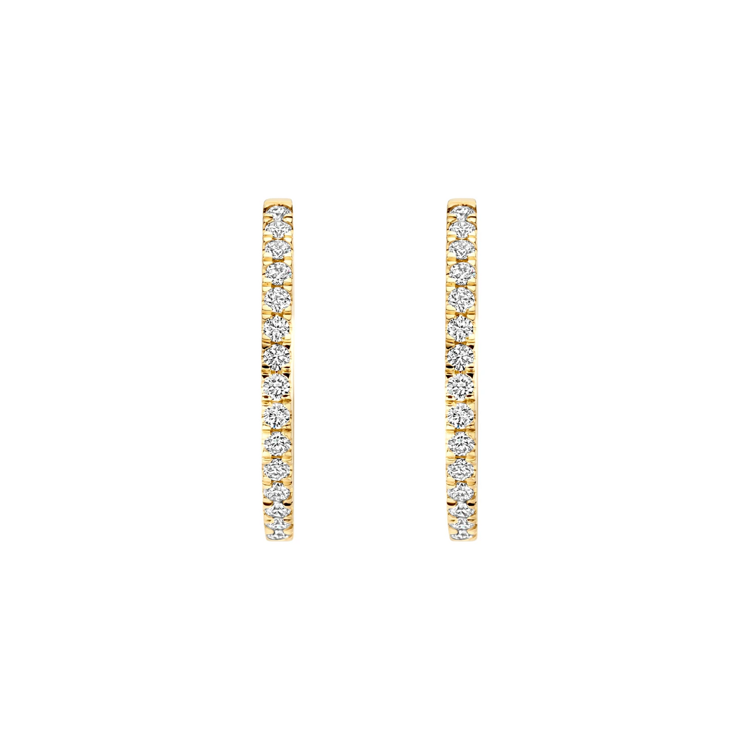 Oorbellen Geelgoud (14k) met Lab grown Diamant