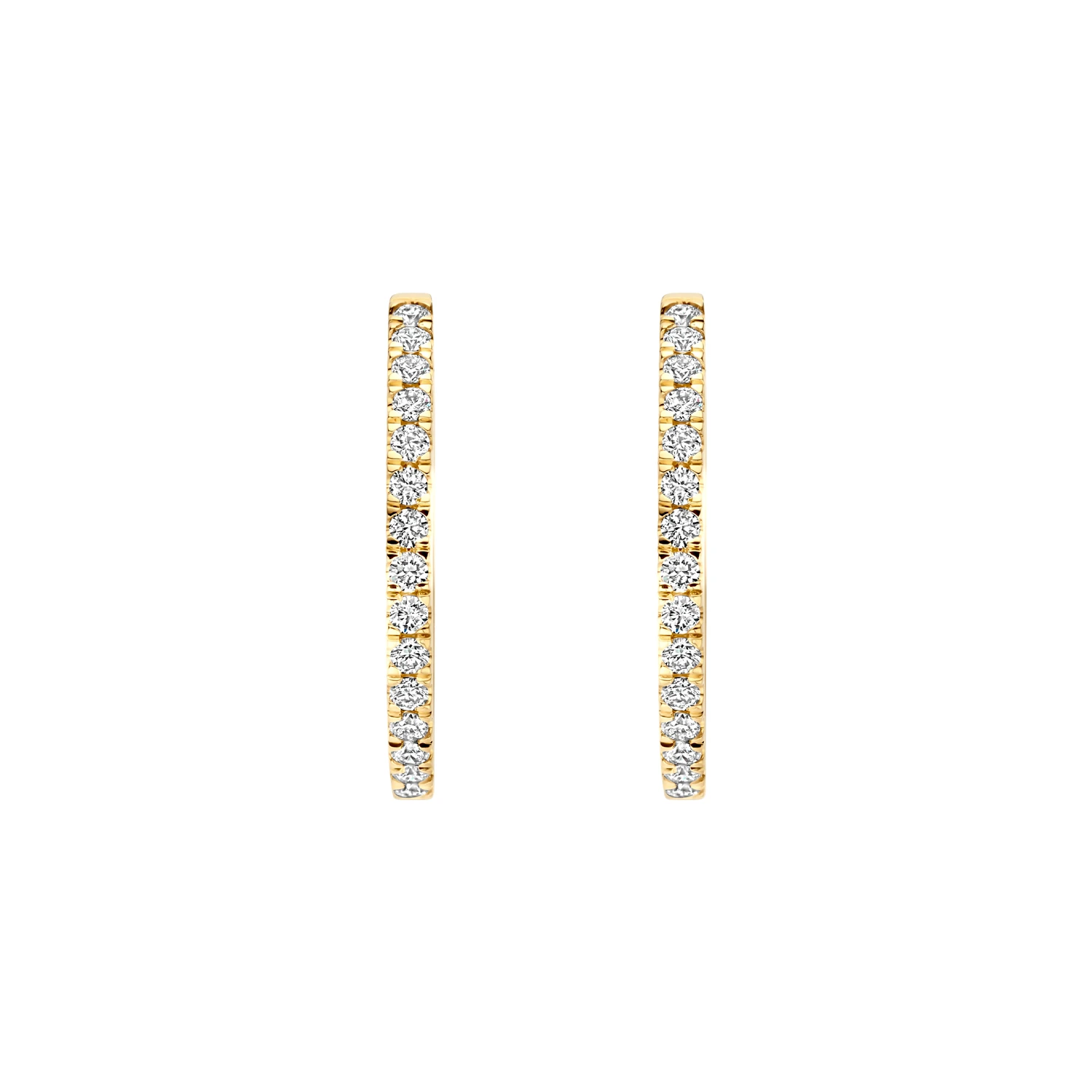 Oorbellen Geelgoud (14k) met Lab grown Diamant