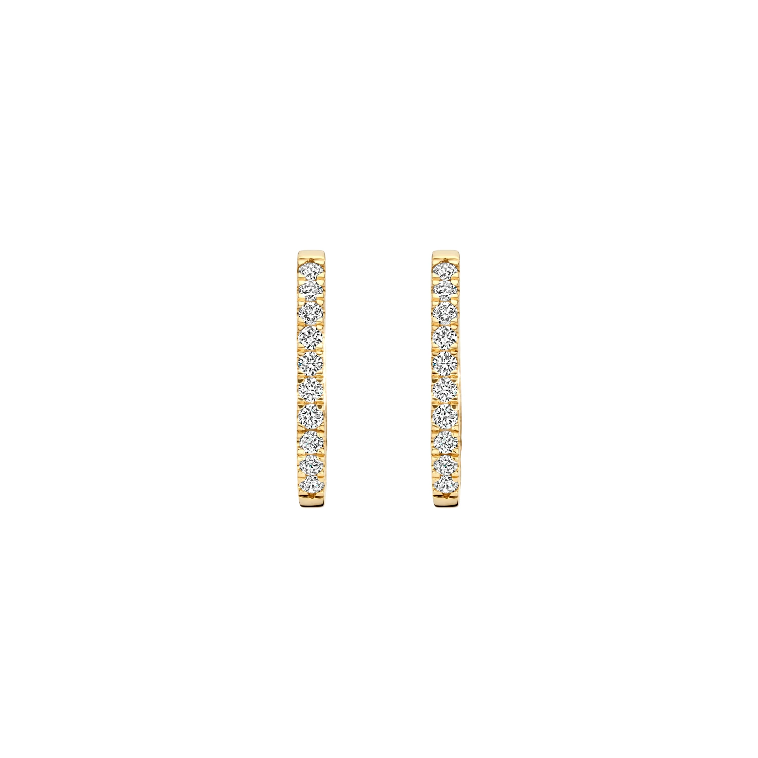 Oorbellen Geelgoud (14k) met Lab grown Diamant
