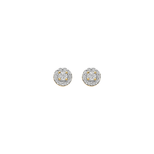 Oorbellen Geelgoud (14k) met Lab grown Diamant