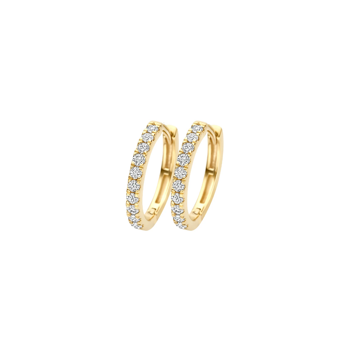 Oorbellen Geelgoud (14k) met Lab grown Diamant