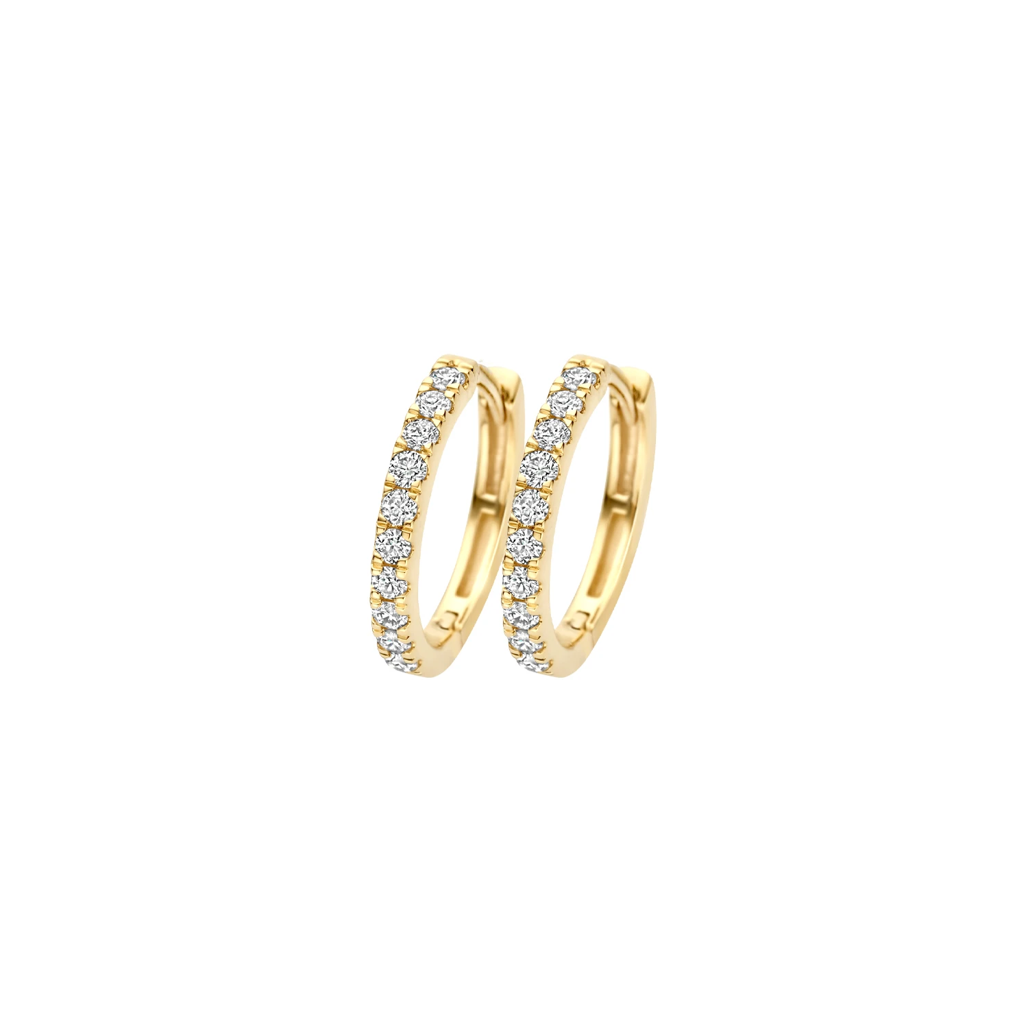 Oorbellen Geelgoud (14k) met Lab grown Diamant