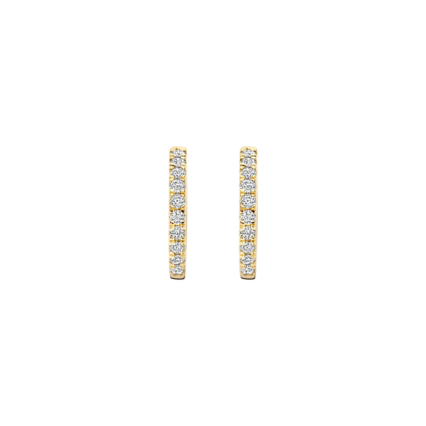 Oorbellen Geelgoud (14k) met Lab grown Diamant
