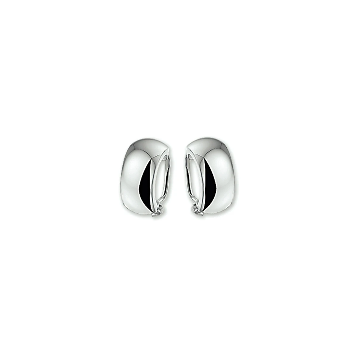oorclips zilver wit
