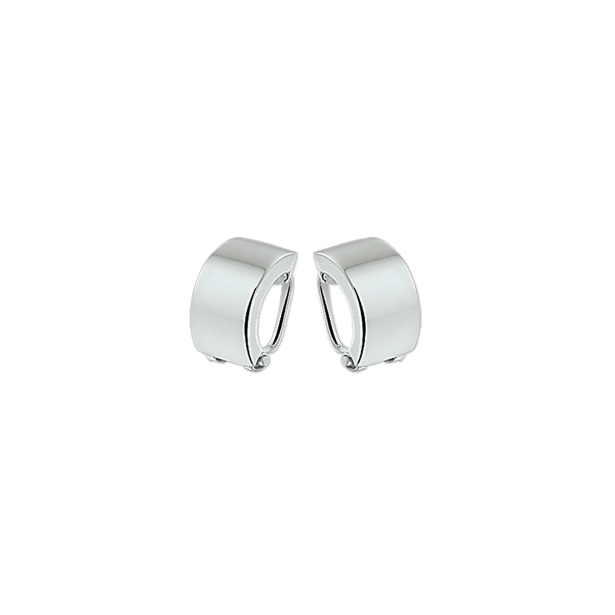 oorclips zilver wit