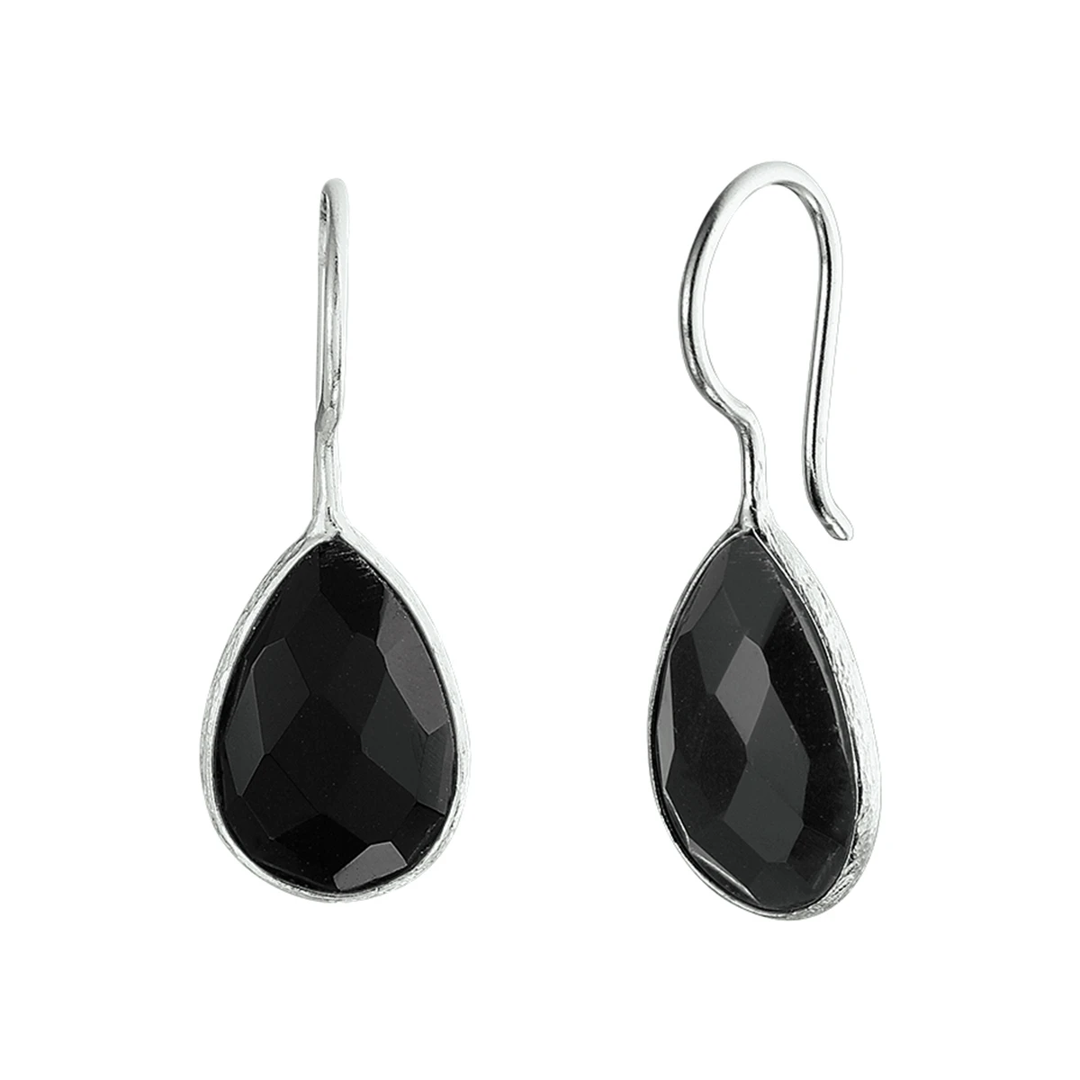 oorhangers agaat franse haak zilver wit