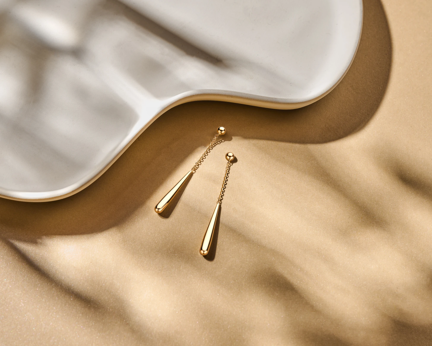 oorhangers druppel 14K geelgoud