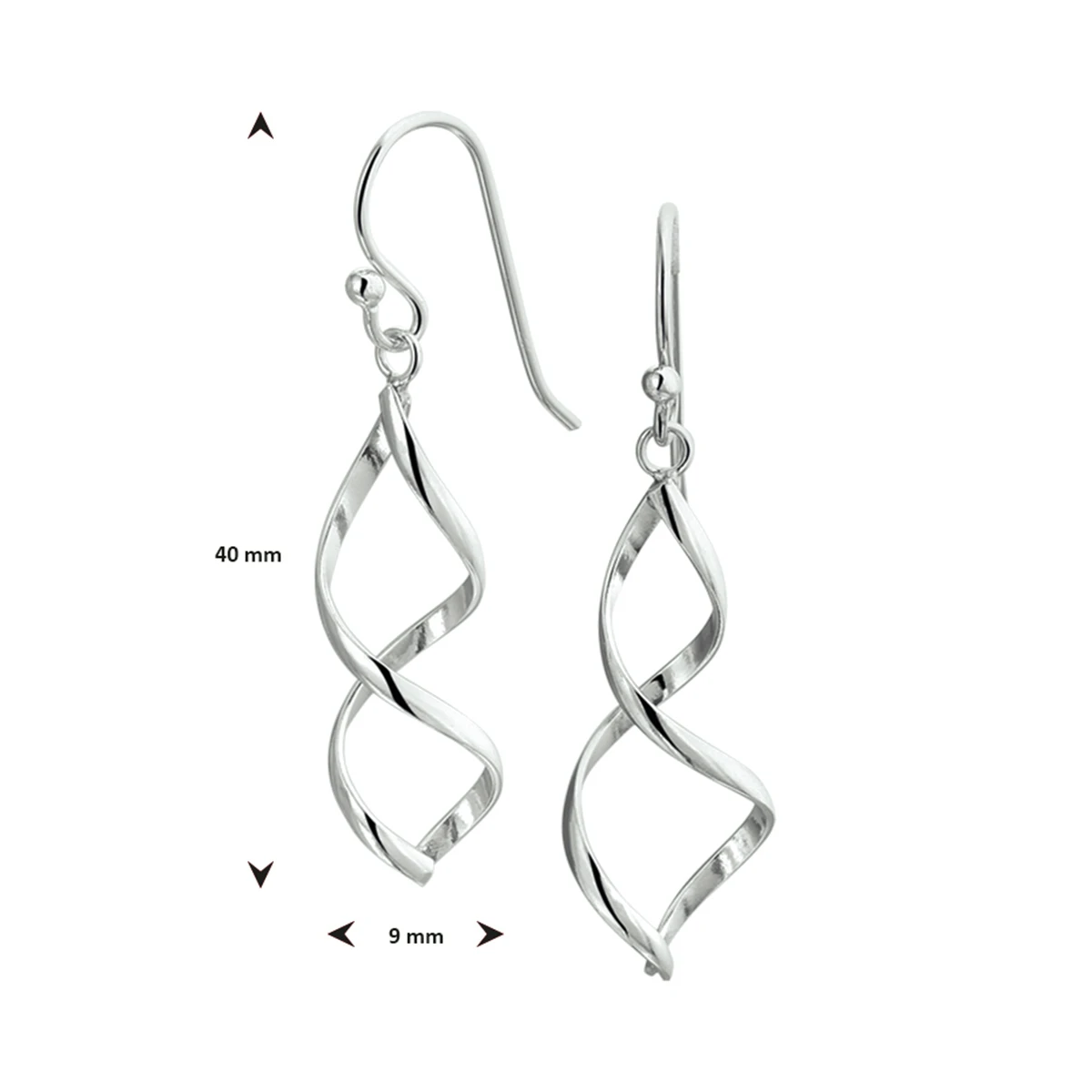 oorhangers franse haak zilver gerhodineerd