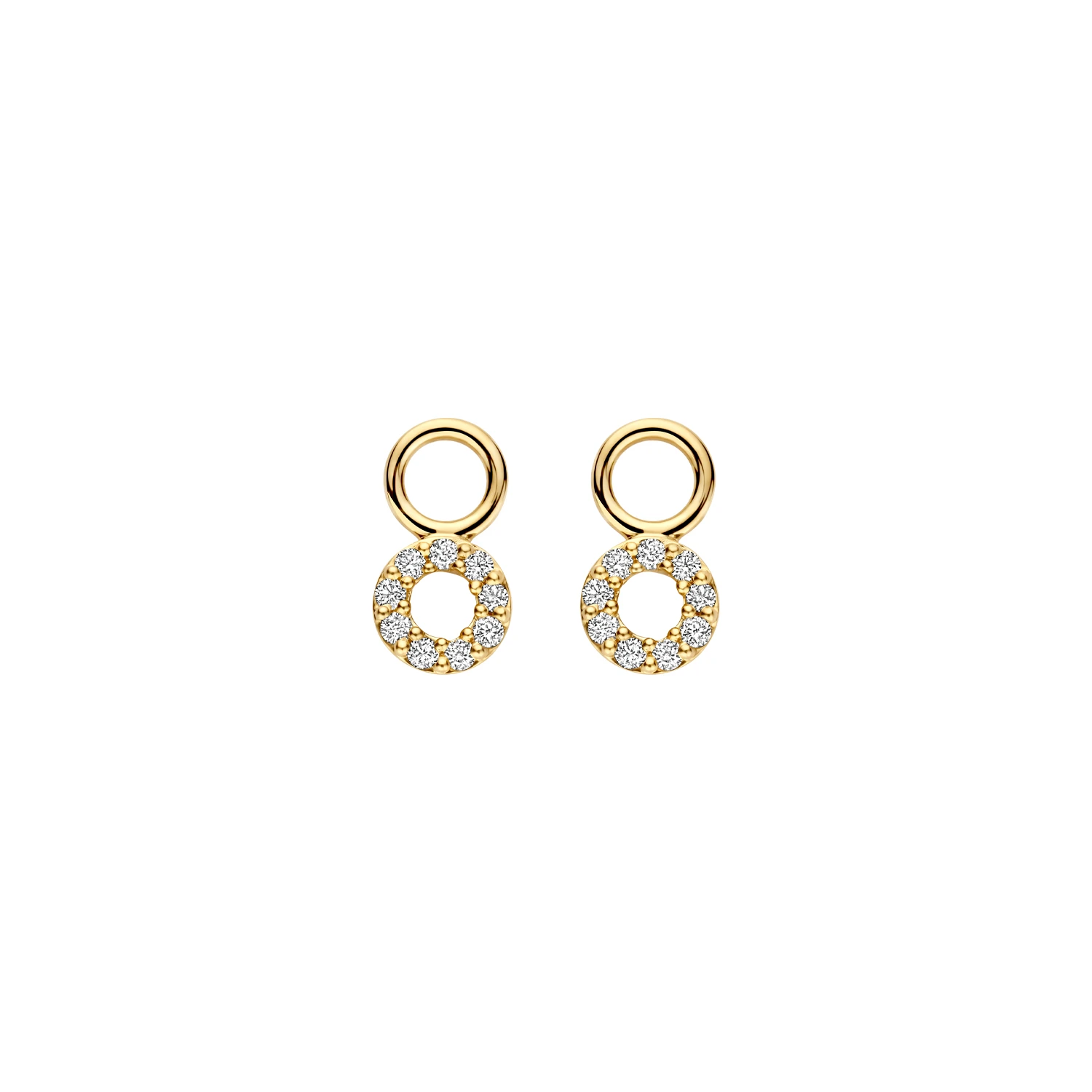 Oorhangers Geelgoud (14k) met Lab grown Diamant