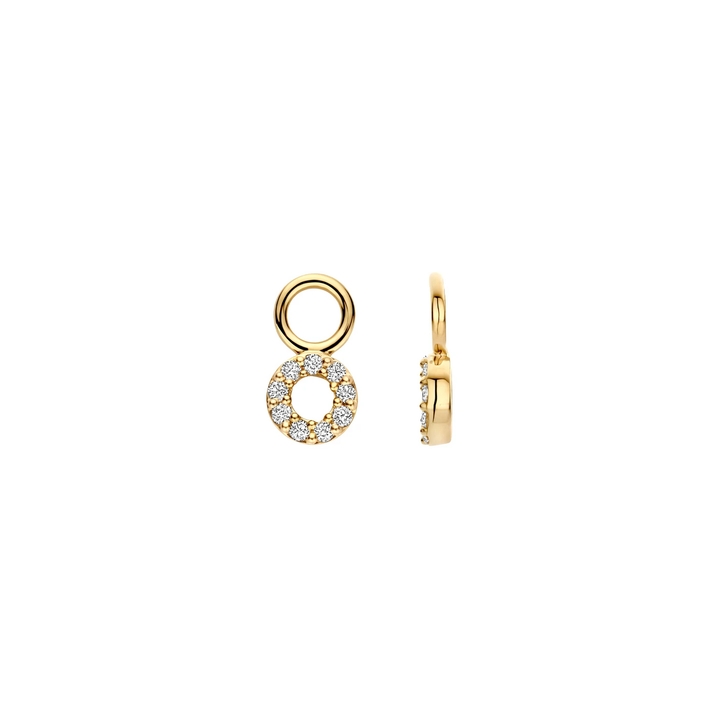 Oorhangers Geelgoud (14k) met Lab grown Diamant